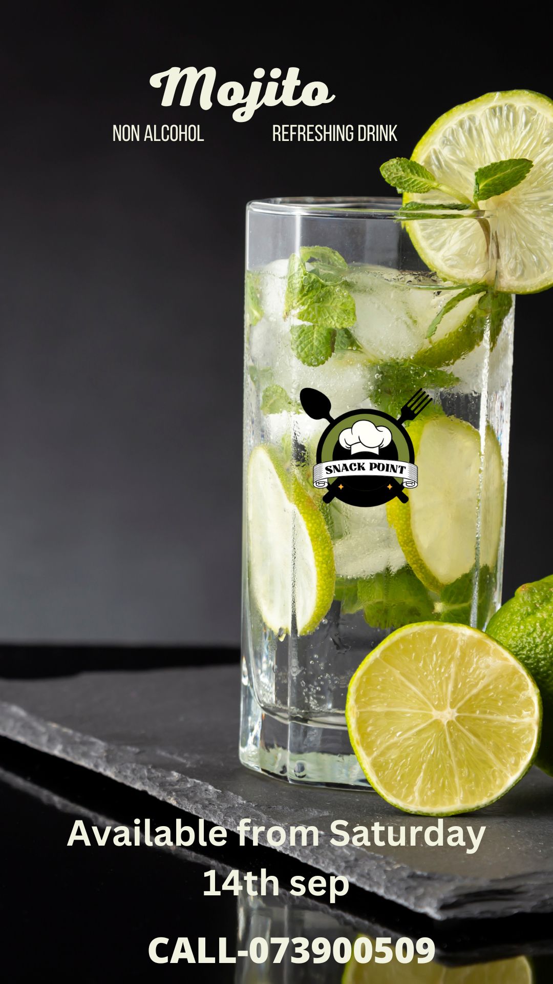 Non Alcoholic Mint Mojito